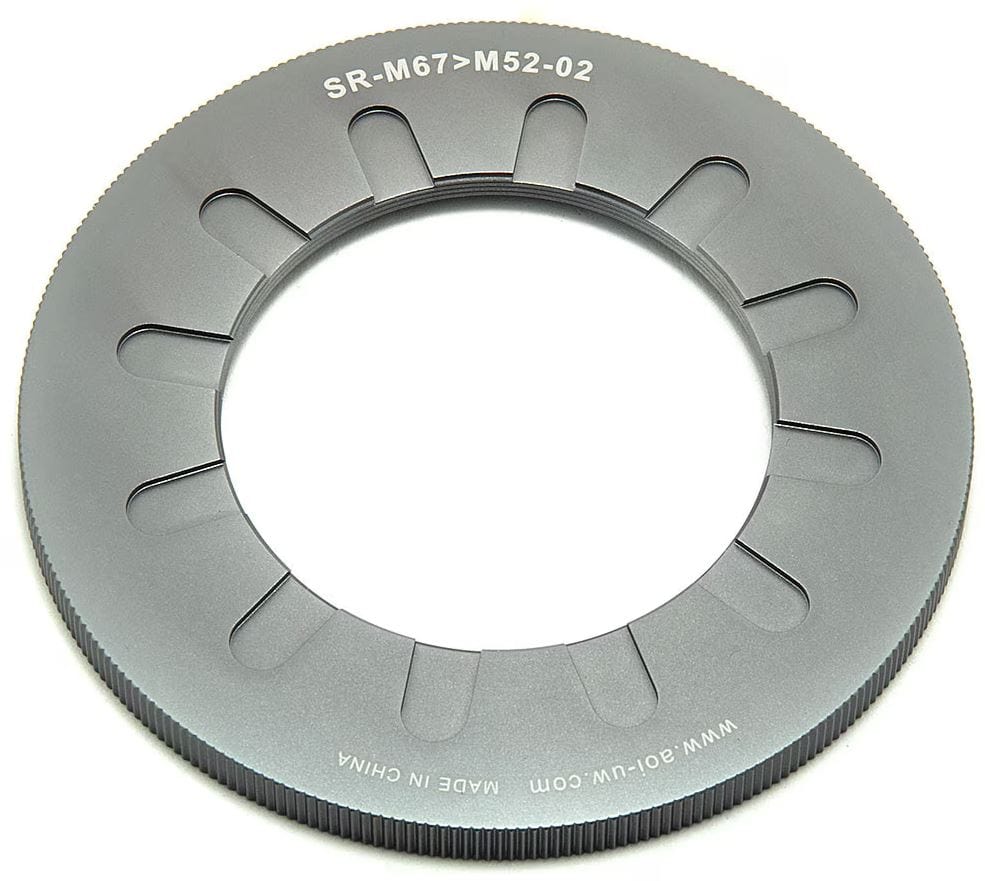 Backscatter - AOI Step Down Ring from M67 Lens to M52 Port Version 2