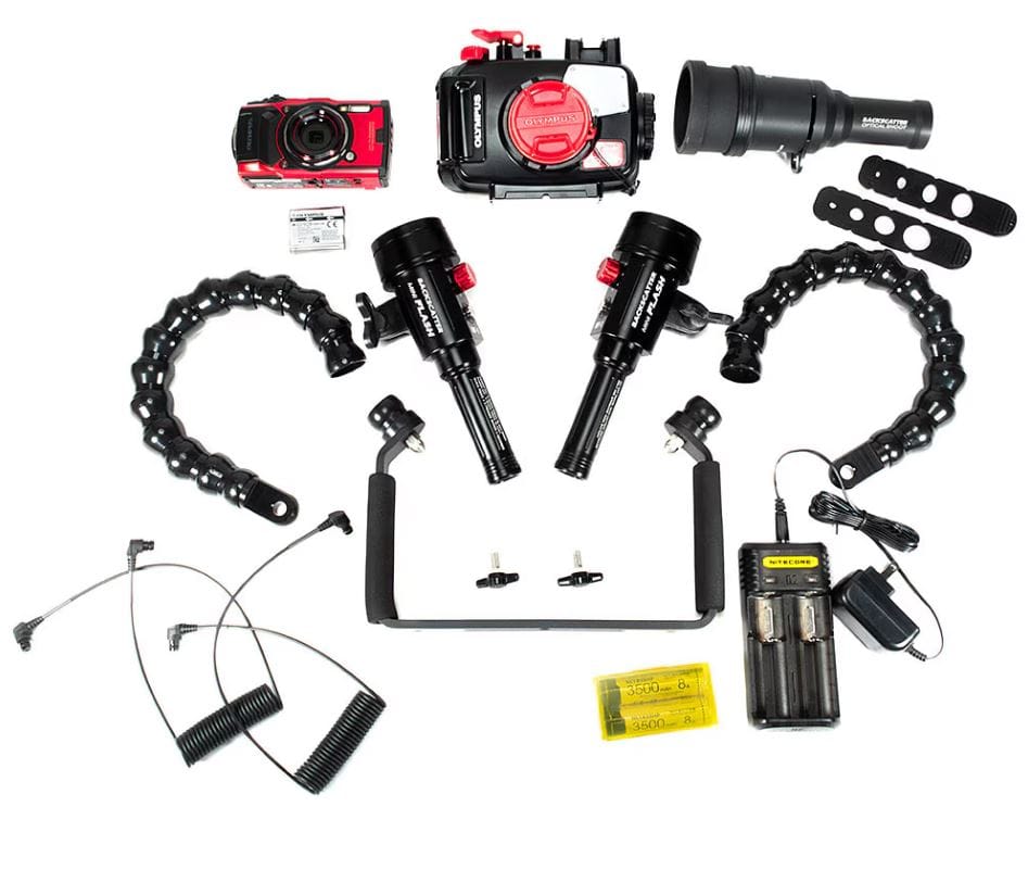 Backscatter - OM System TG-7, Dual Mini Flash 3, & OS-1 Snoot Underwater Photo Package - Image 2
