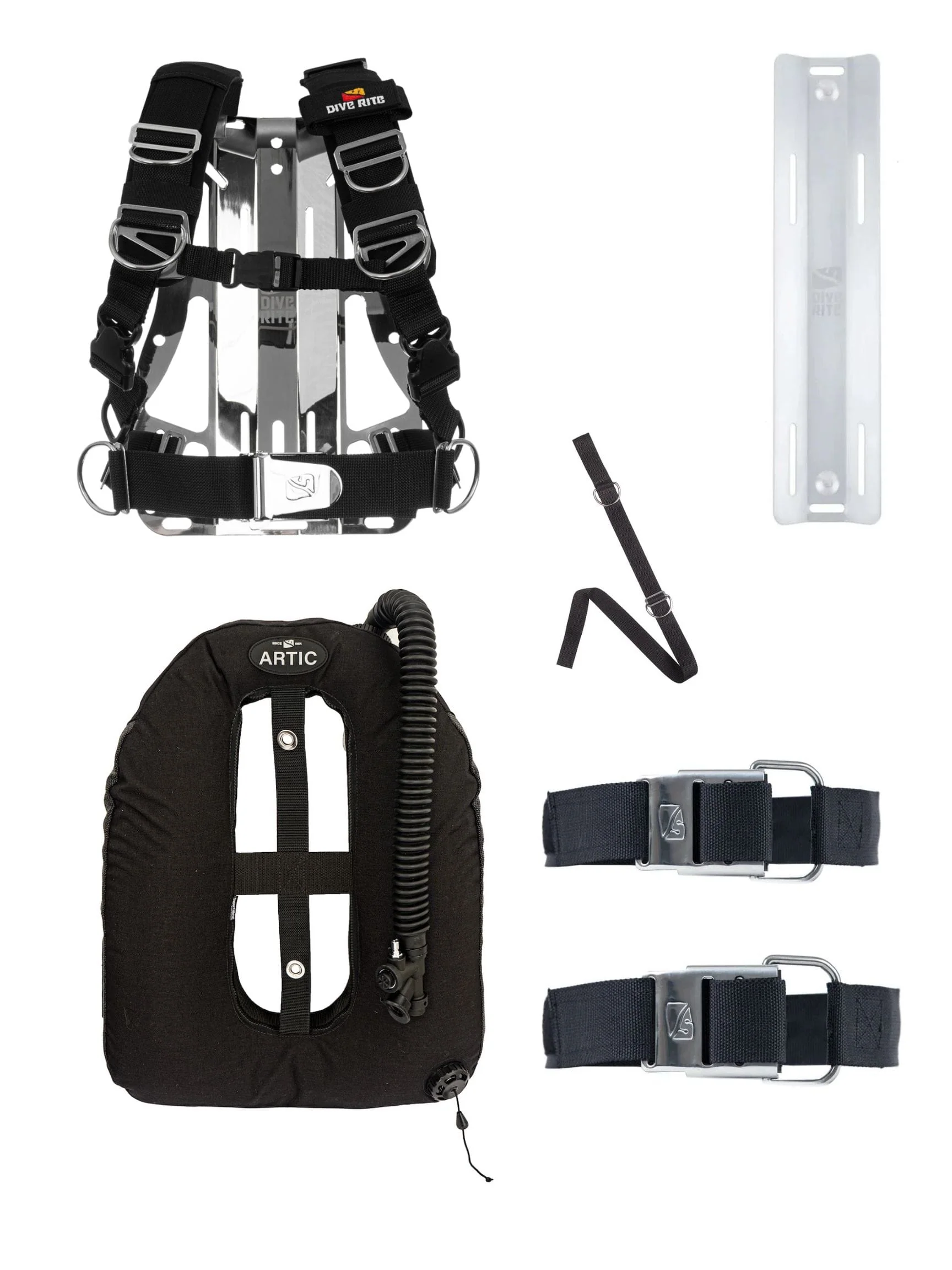 Dive Rite - Black Artic Transplate Package