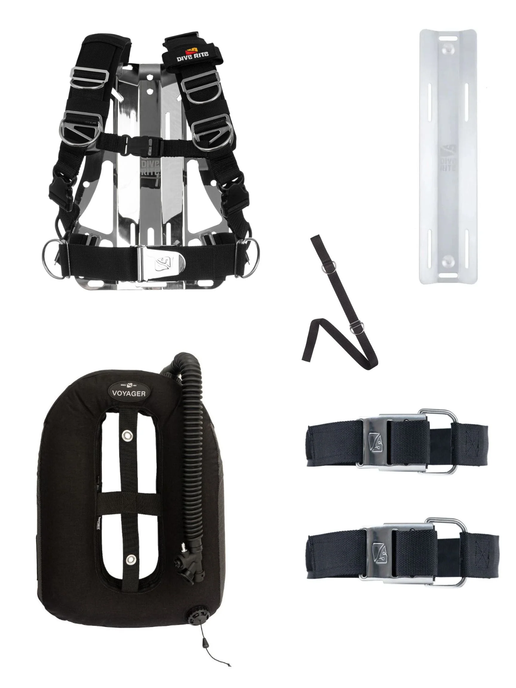 Dive Rite - Black Voyager Transplate Package