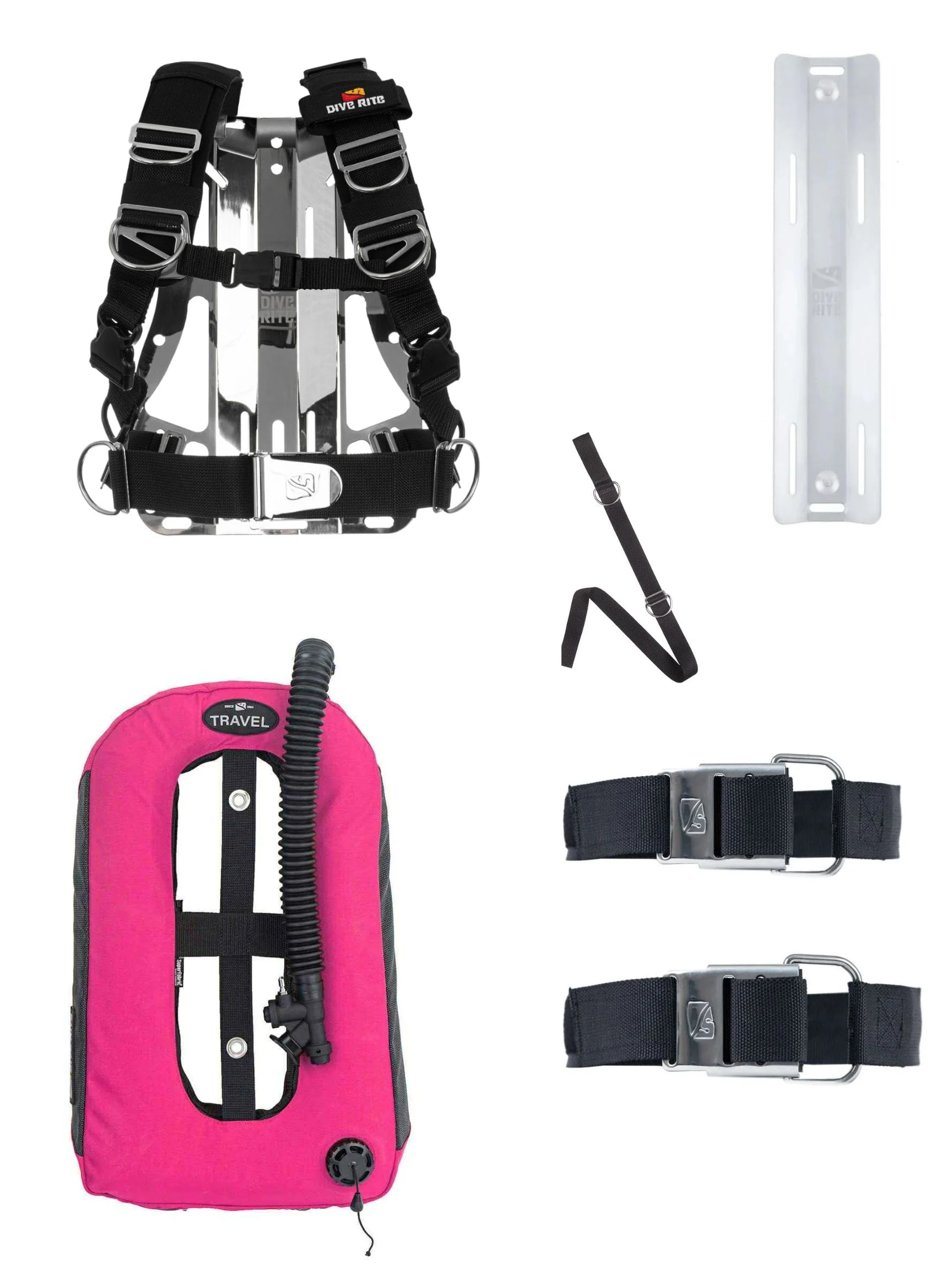 Dive Rite - Pink Travel Transplate Package