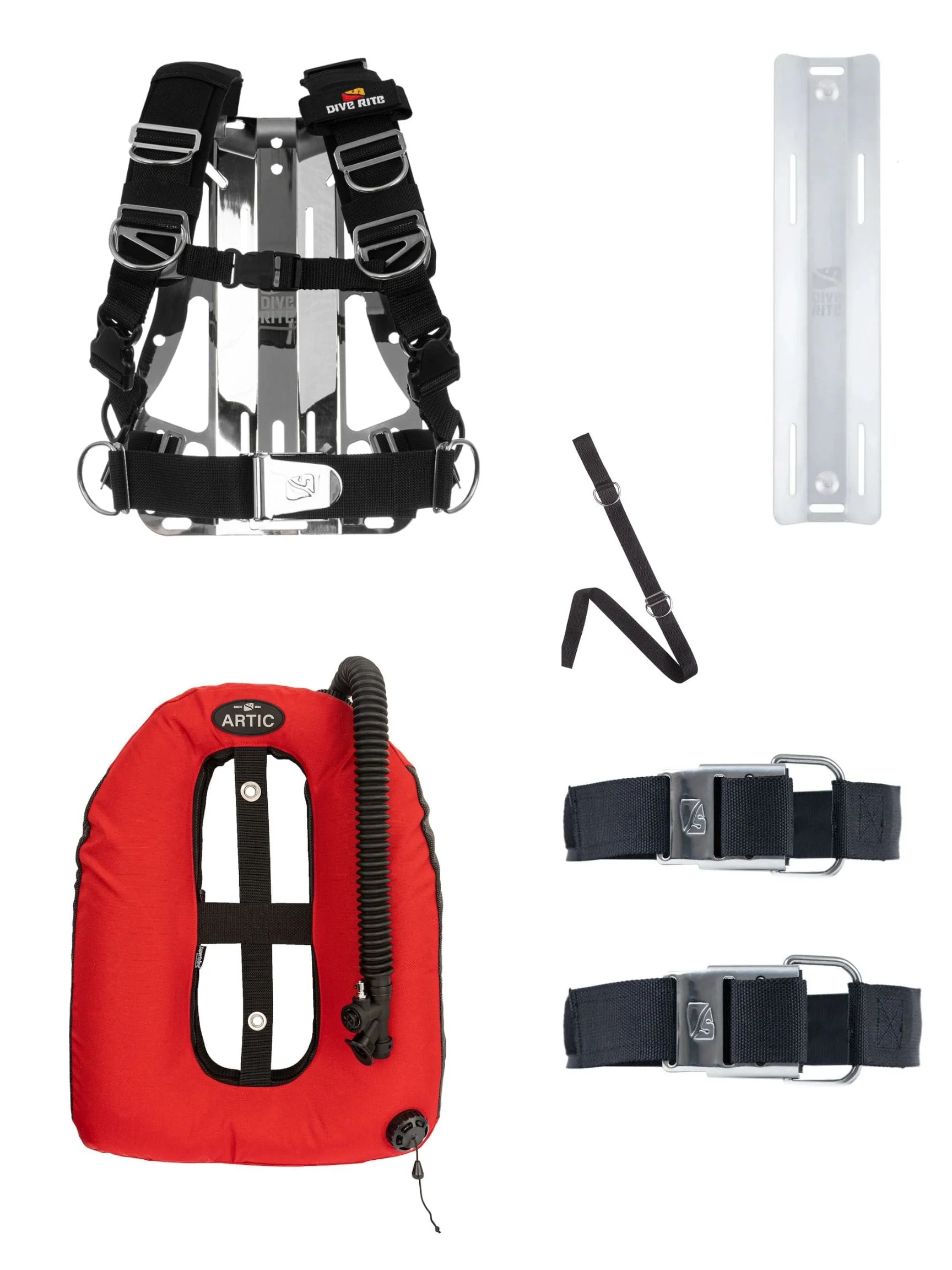 Dive Rite - Red Artic Transplate Package