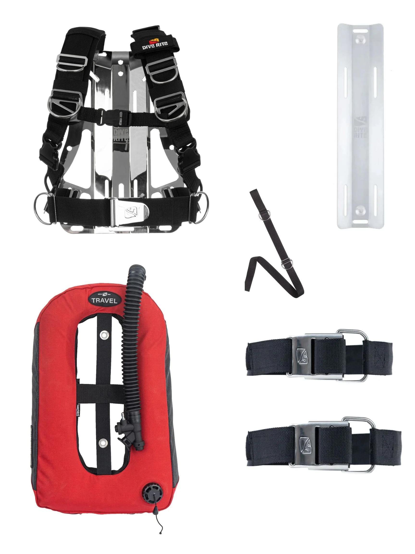 Dive Rite - Red Travel Transplate Package