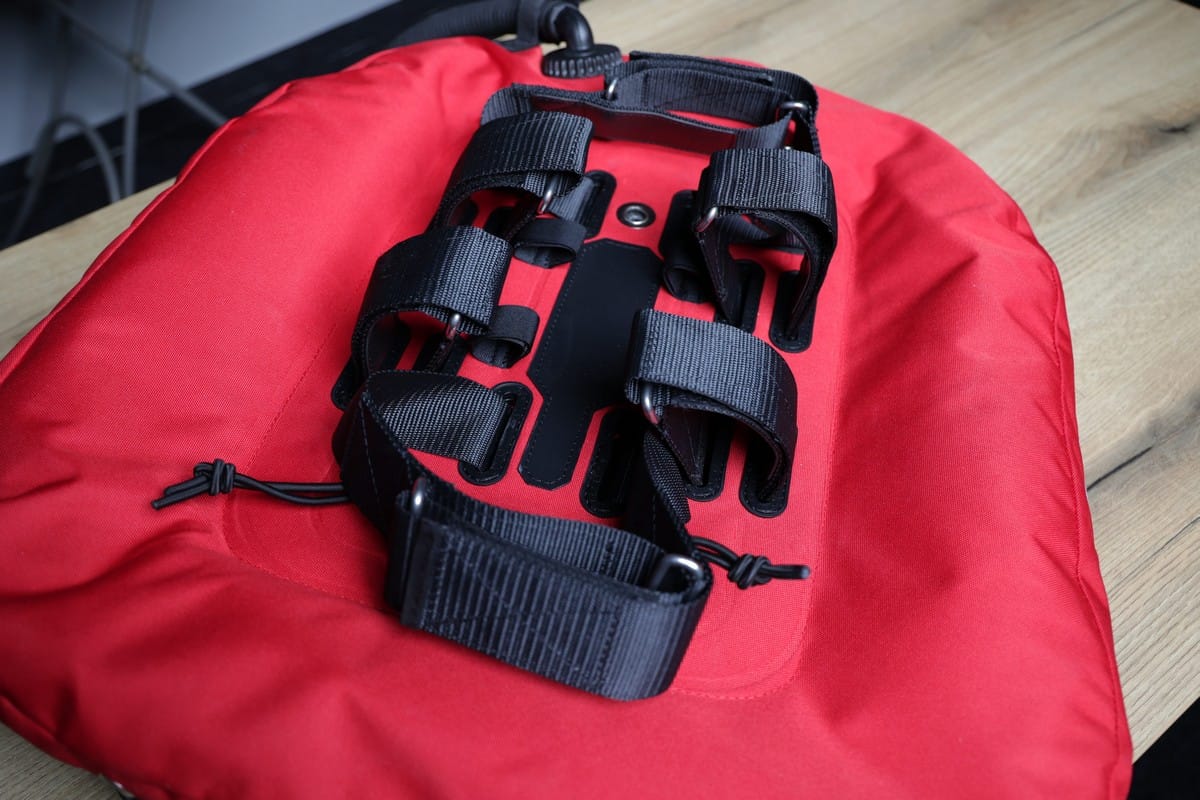 DIVESOFT - Liberty Light Harness, Wing & Straps Assembly for BMCL - Red - Image 5