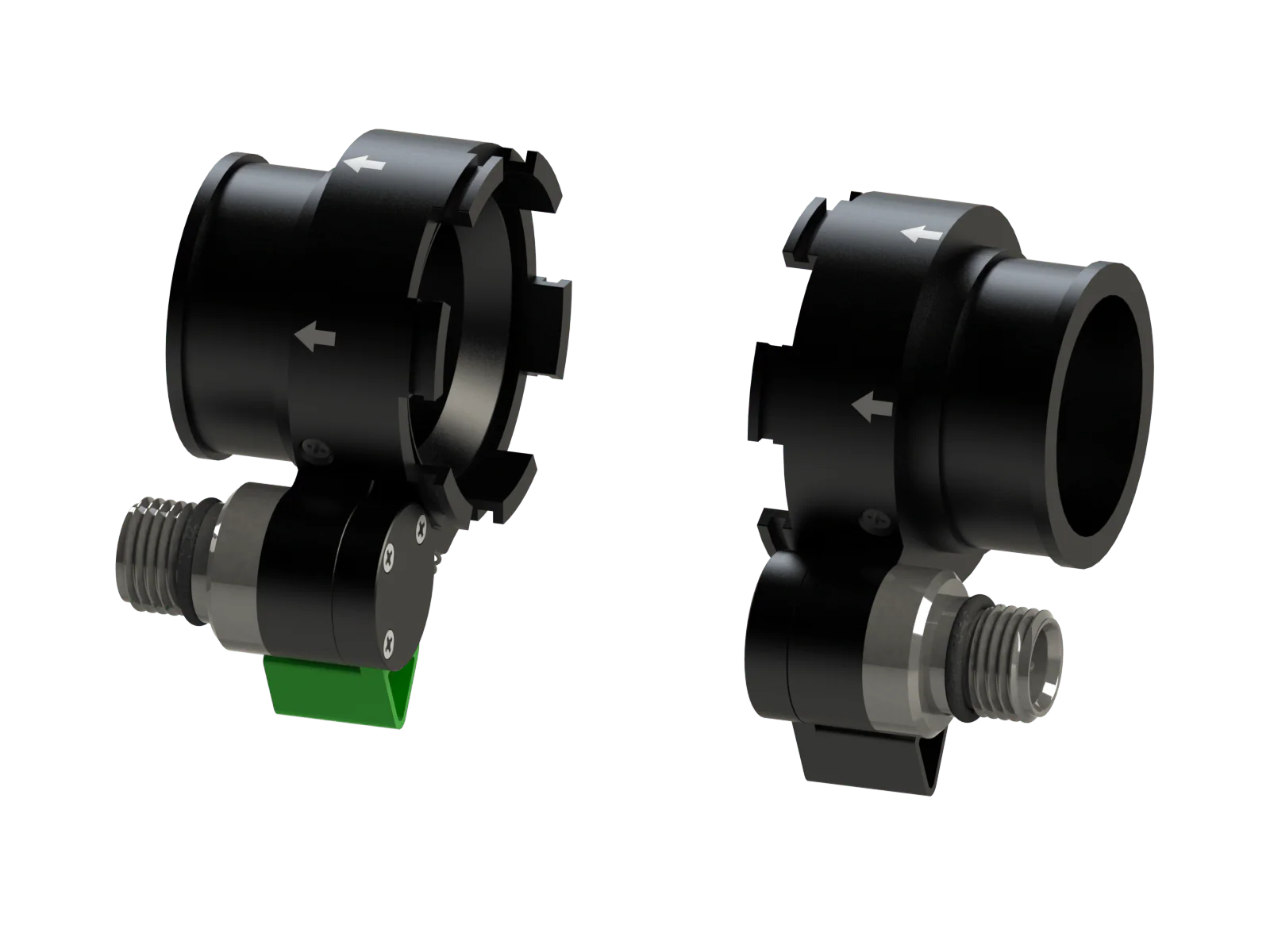 DIVESOFT - Manual Addition Valves, DIL + OXY 38.1 MM (1 1/2") - SIDEMOUNT