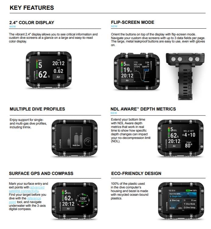Garmin - Descent™ X30 Dive Computer - Image 3