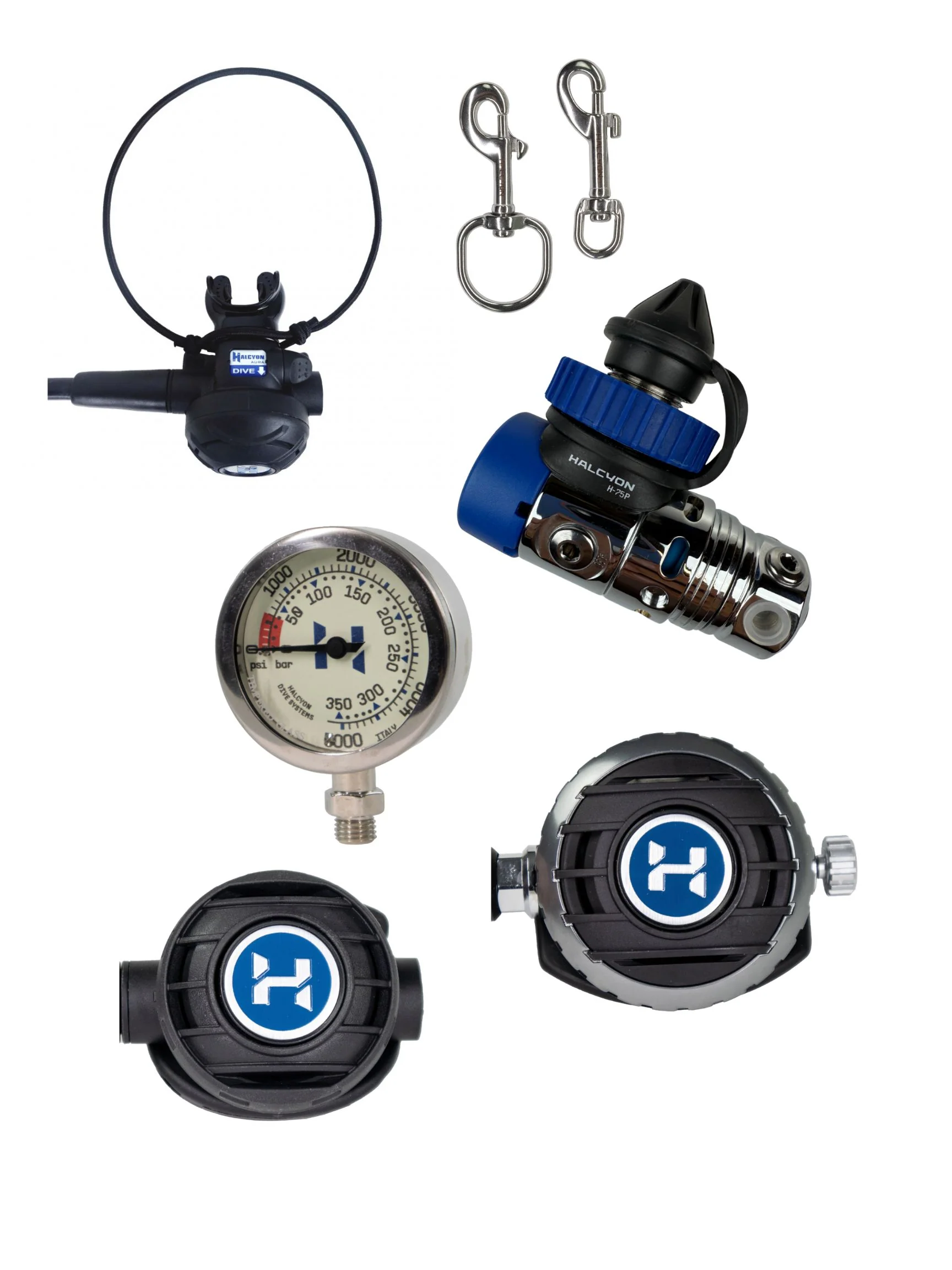 Halcyon - H-75P Single Cylinder Regulator Package