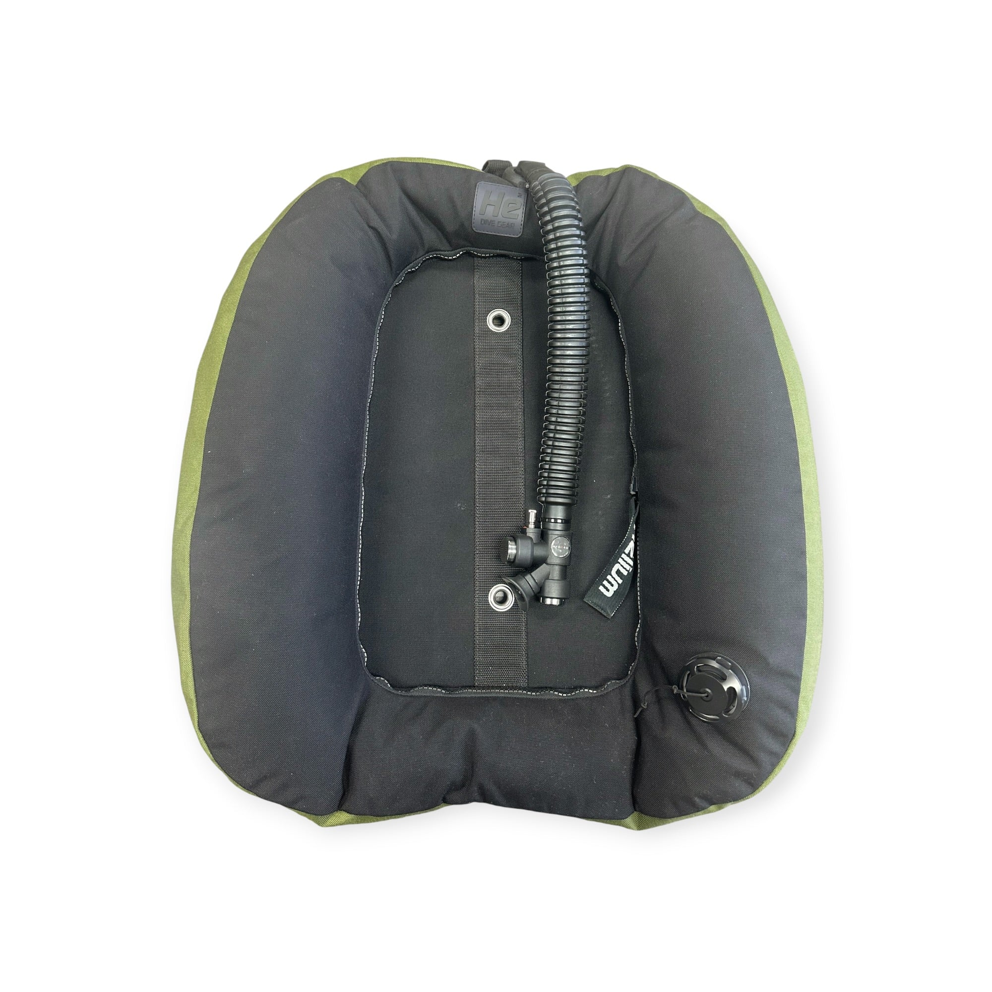 Helium Dive - Explorer 45 Double Tank Wing - Black/Green Custom