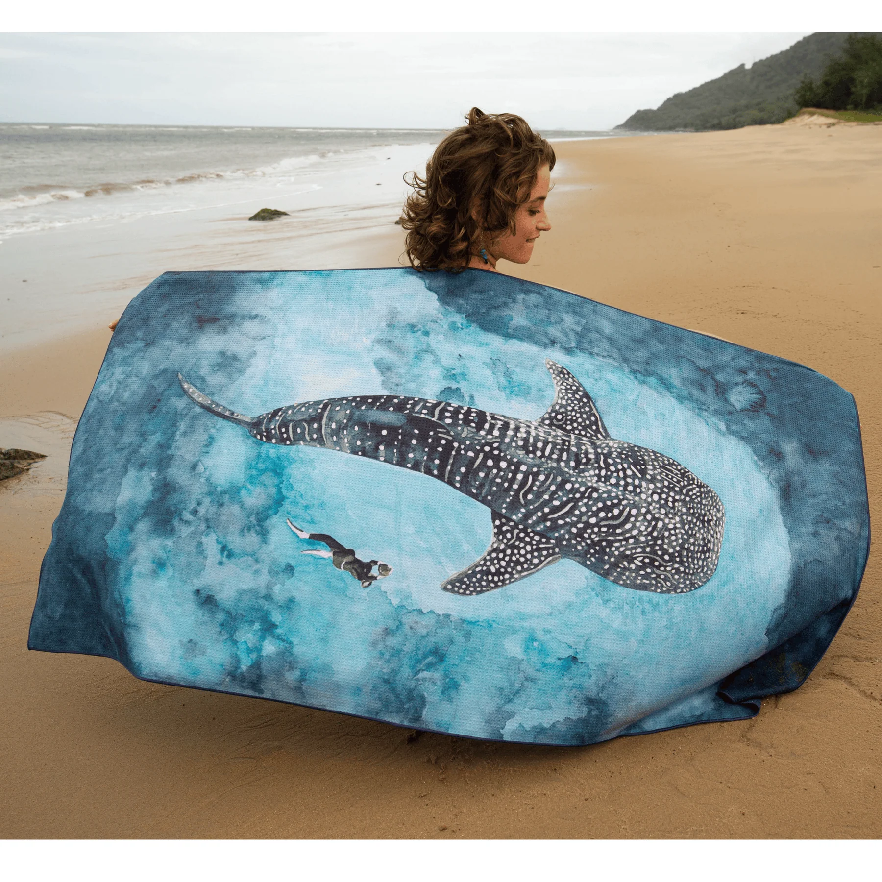 Ocean Armour - Whale Shark Sand-Free Beach Towel - Image 2
