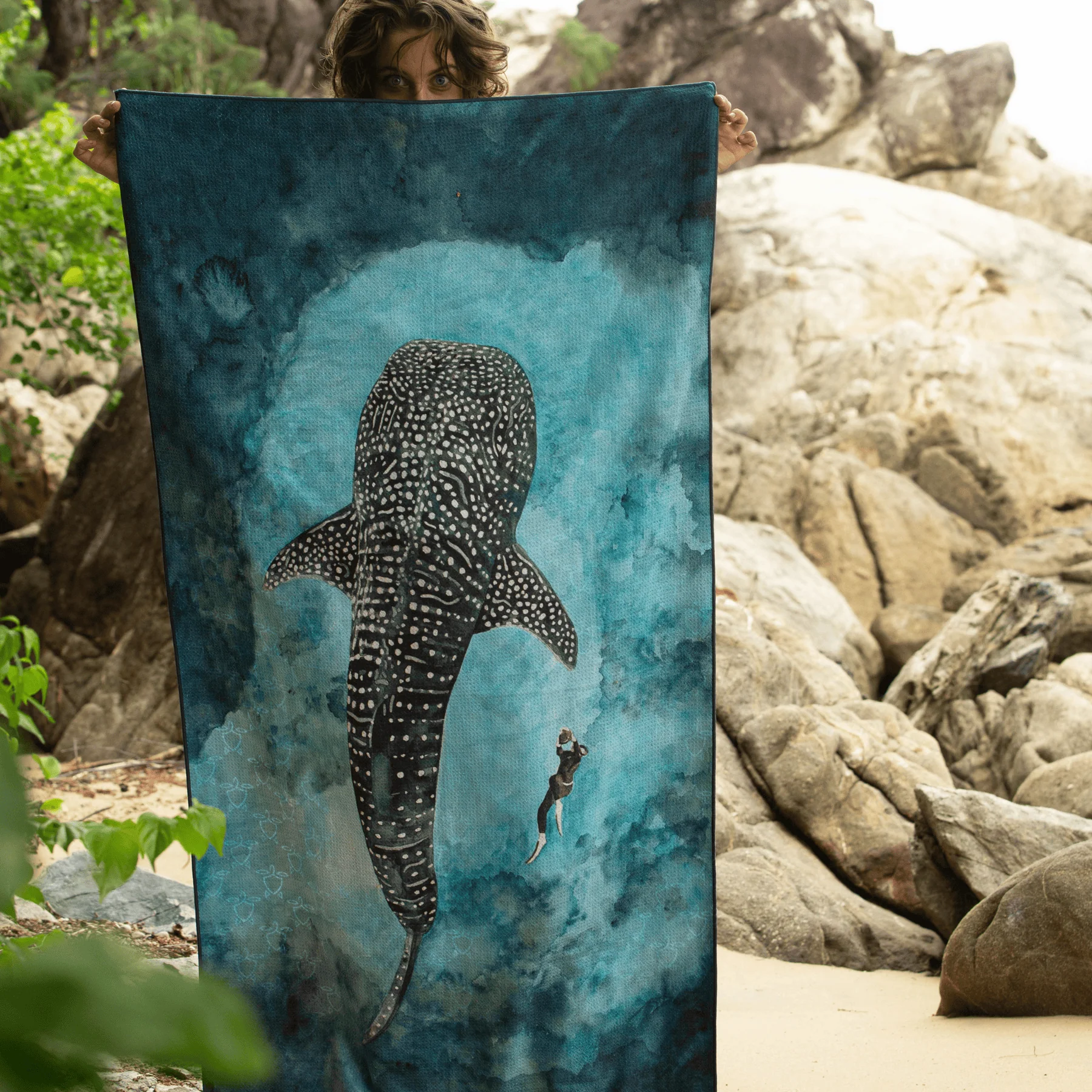 Ocean Armour - Whale Shark Sand-Free Beach Towel - Image 4
