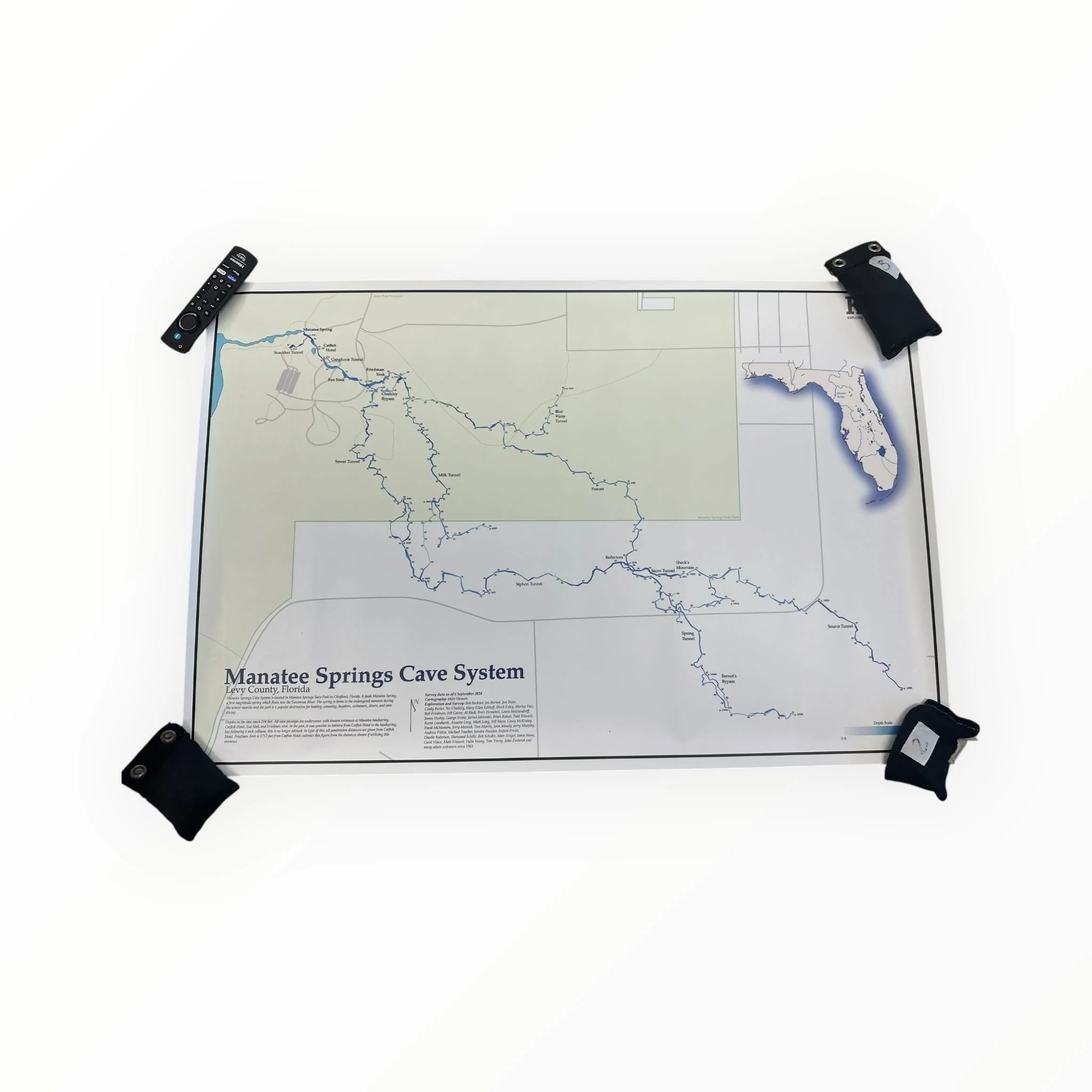 Paragon Dive - Manatee Springs Cave Map (KUR Version)