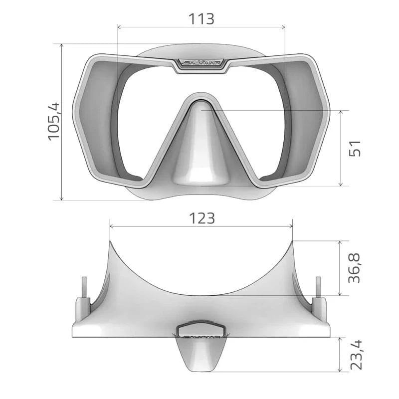 SALVIMAR - Drake Mask with Anti-Fog Lenses & Elastic Strap - Image 2
