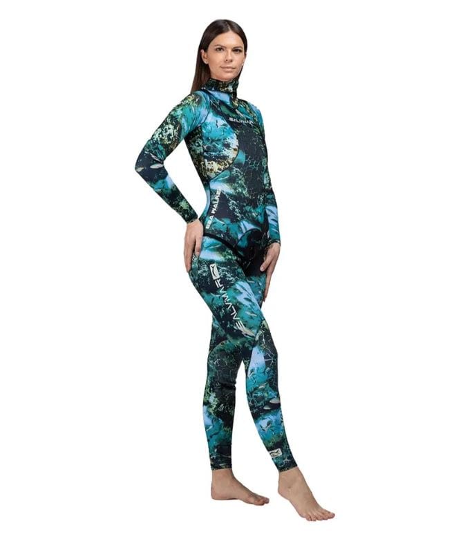SALVIMAR - Women's 2XL 1.5MM Camo Seawalker 2-Piece Freediving Suit (WETSUIT CLEARANCE - FINAL SALE) - Image 2
