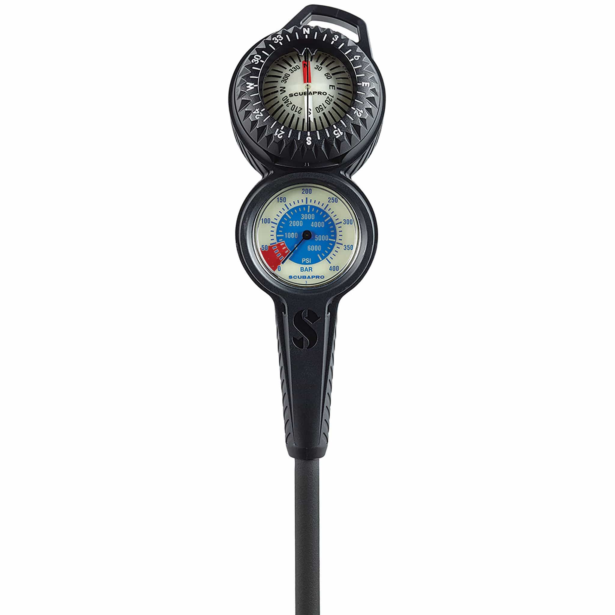 SCUBAPRO - 2-Gauge Dive Console (Compass & Dual Scale SPG)
