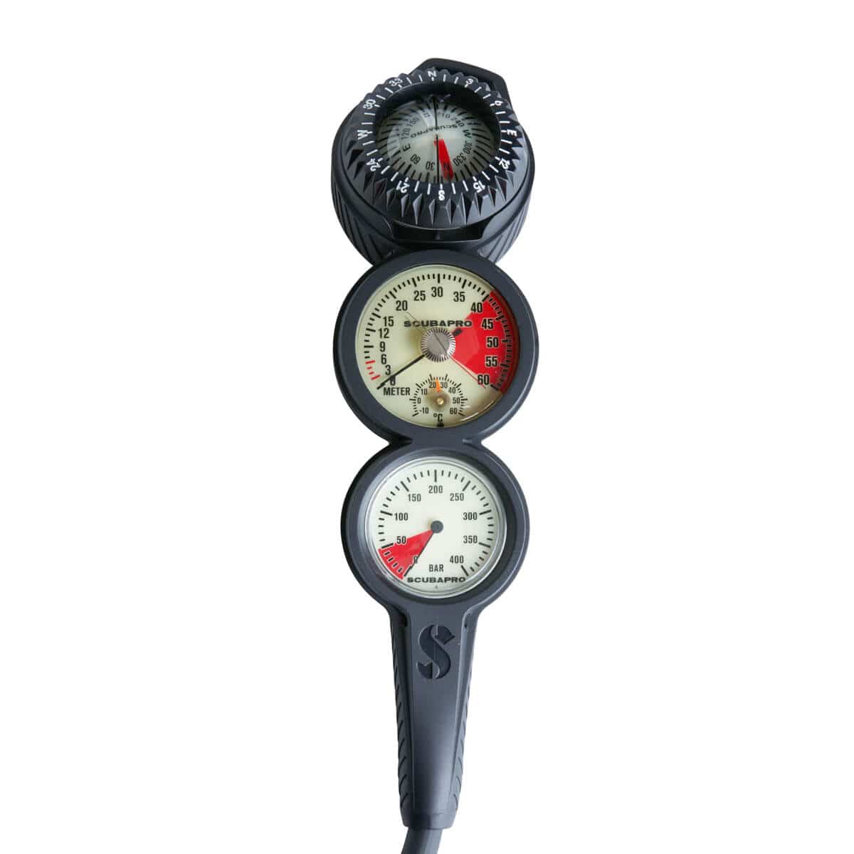SCUBAPRO - 3-Gauge In-Line Console with Compass, Depth & Pressure Gauge - Image 3