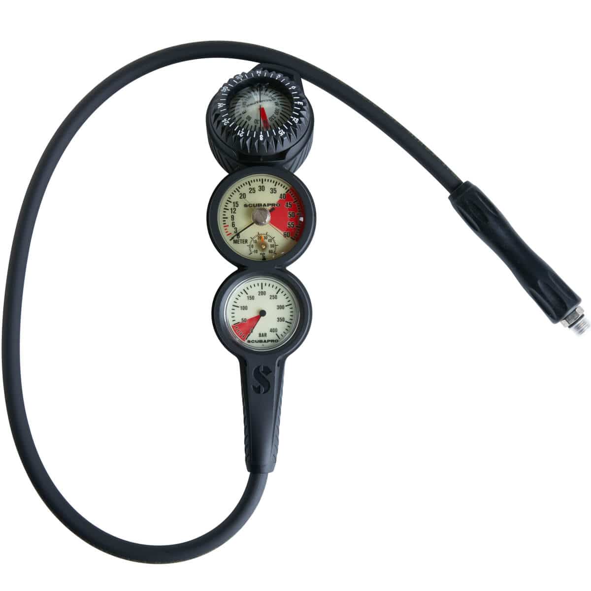 SCUBAPRO - 3-Gauge In-Line Console with Compass, Depth & Pressure Gauge - Image 4