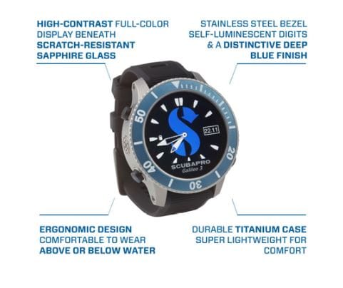 SCUBAPRO - Galileo 3 Titanium Dive Computer (G3 Ti) - Image 5