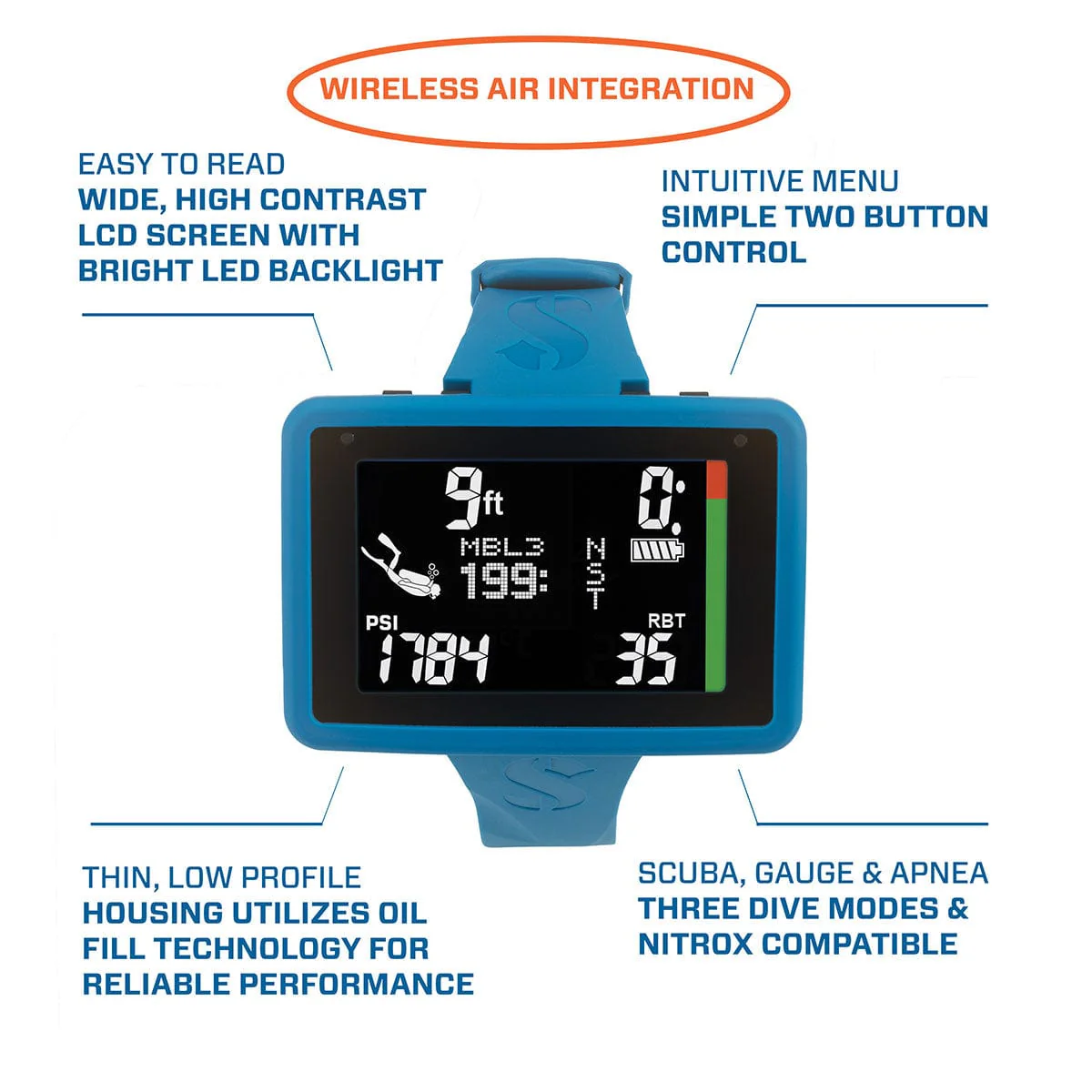SCUBAPRO - Luna 2.0 Air Integrated Dive Computer - Image 6