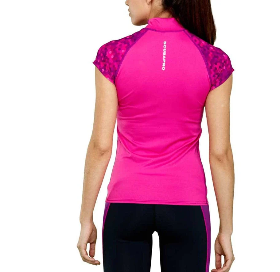 SCUBAPRO - Women’s X-Large Flamingo Cap‑Sleeve UPF‑50 Rash Guard - Image 3