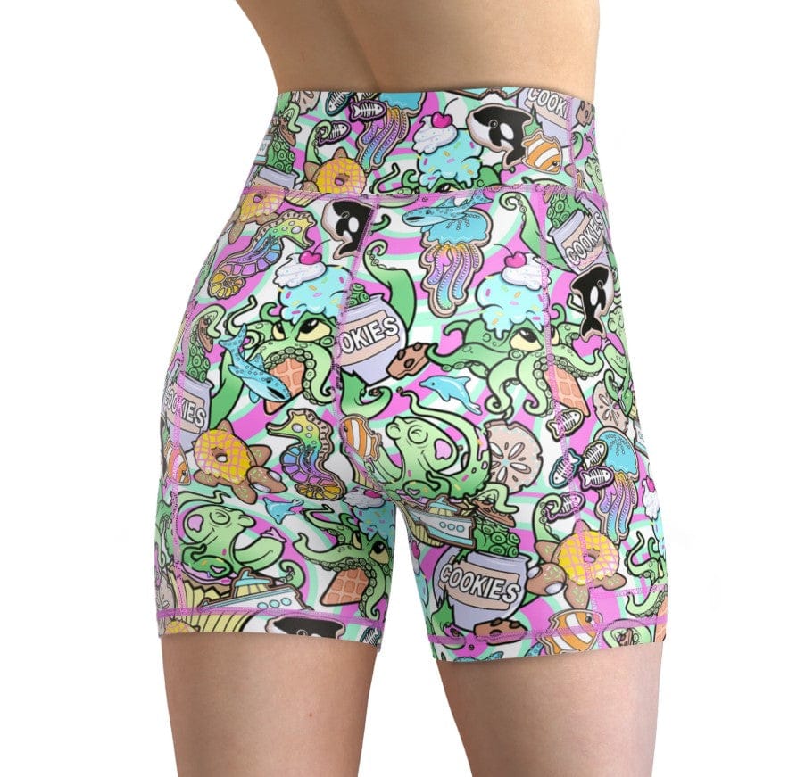 Spacefish Army - Candy Octopus Shorts - Image 4