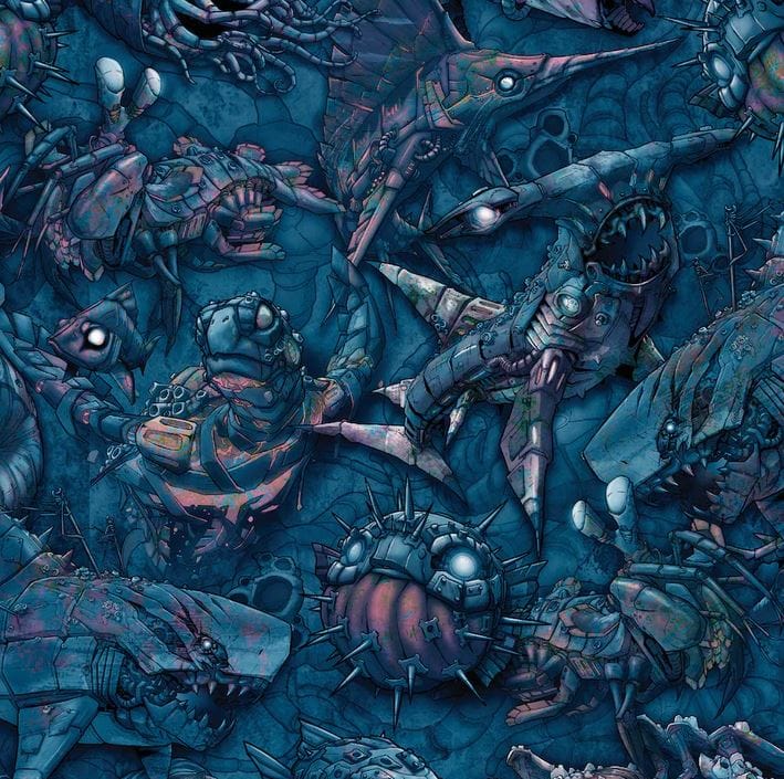 Spacefish Army - Clockwork Ocean Dive Socks - Image 2