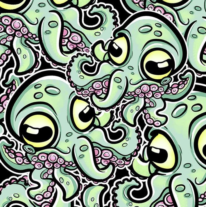 Spacefish Army - Cookie Octopus Dive Socks - Image 2