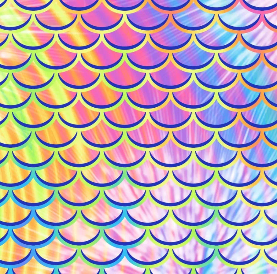 Spacefish Army - Psychedelic Mermaid Shorts - Image 2