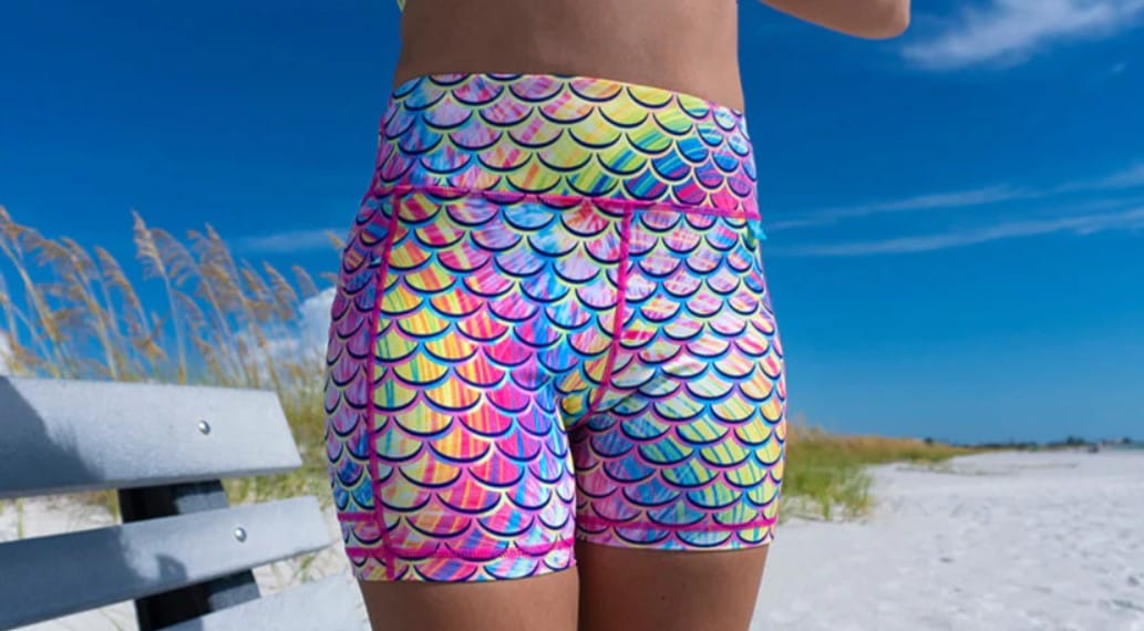 Spacefish Army - Psychedelic Mermaid Shorts - Image 3
