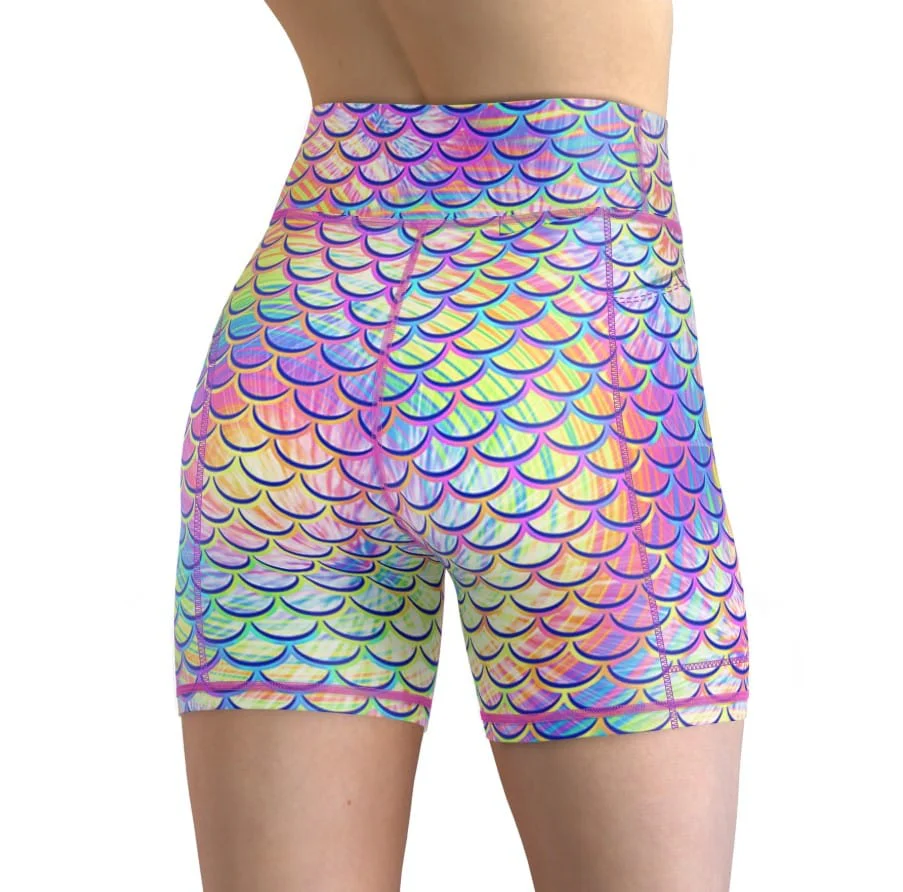 Spacefish Army - Psychedelic Mermaid Shorts - Image 4