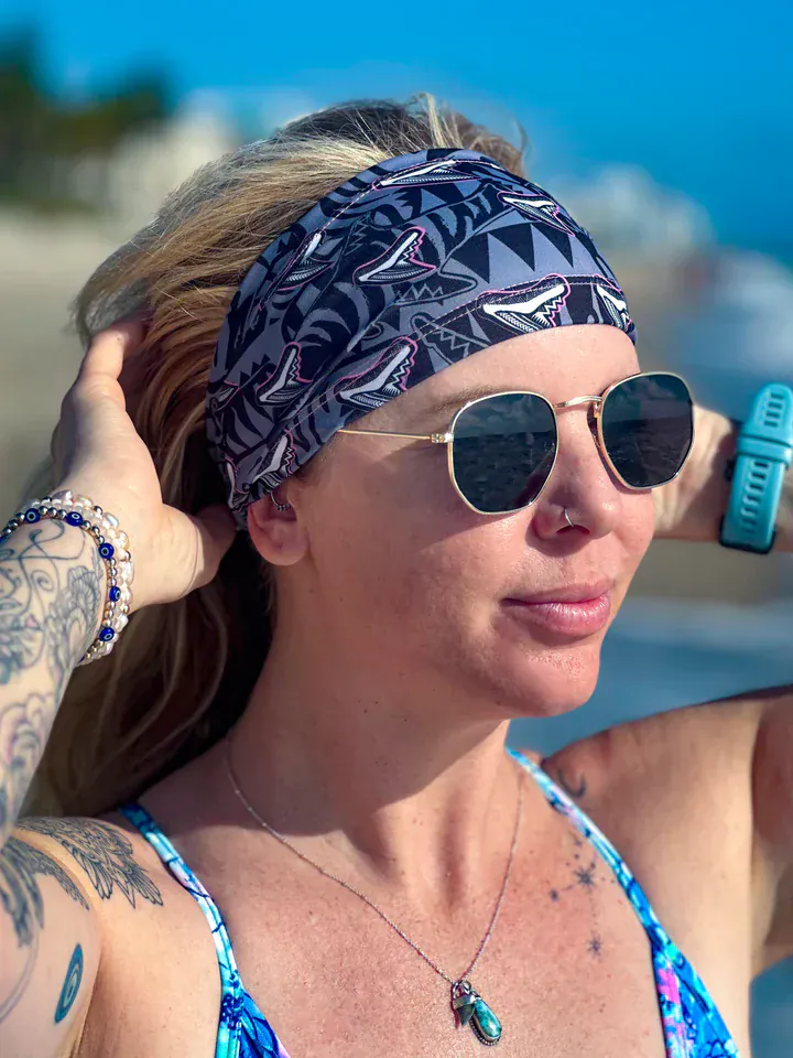 Spacefish Army - Tiger Shark Tribal Scuba Headband - Image 4