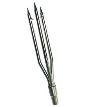 TRIDENT - 6mm Large Stainless 3 Prong Tip