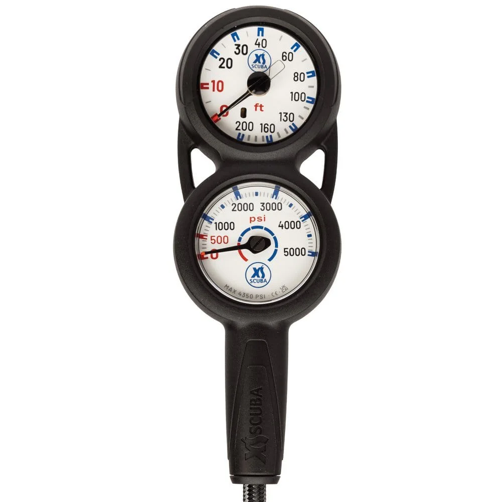 XS Scuba - QuikVu 2-Gauge Console (Pressure & Depth)